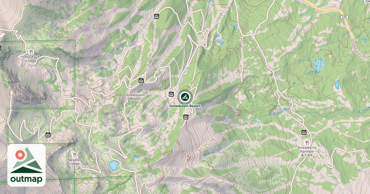 Map of Snowbasin Resort