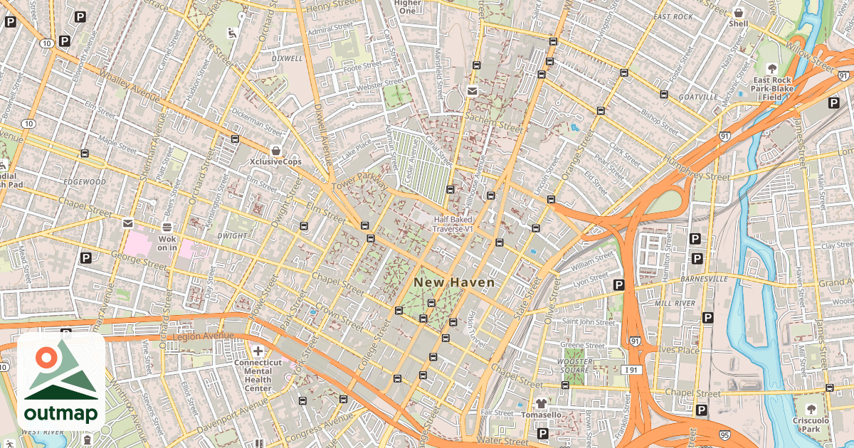 Map of Half Baked Traverse