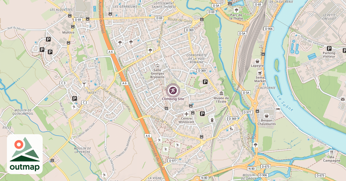Map of Climbing Site