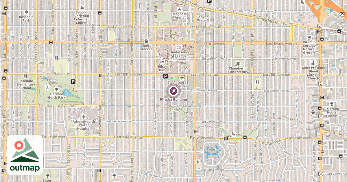 Map of Physics Building
