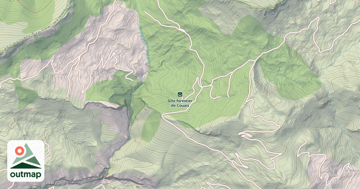 Map of Gîte forestier de Couais