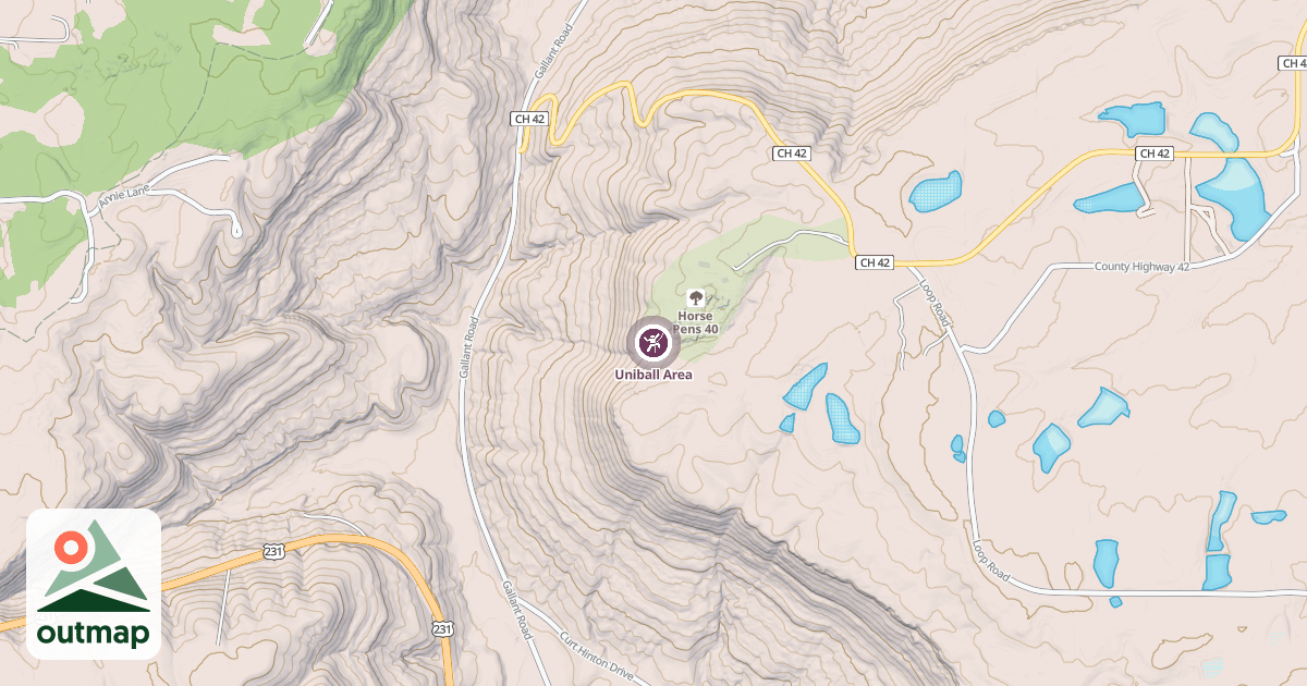 Map of Uniball Area