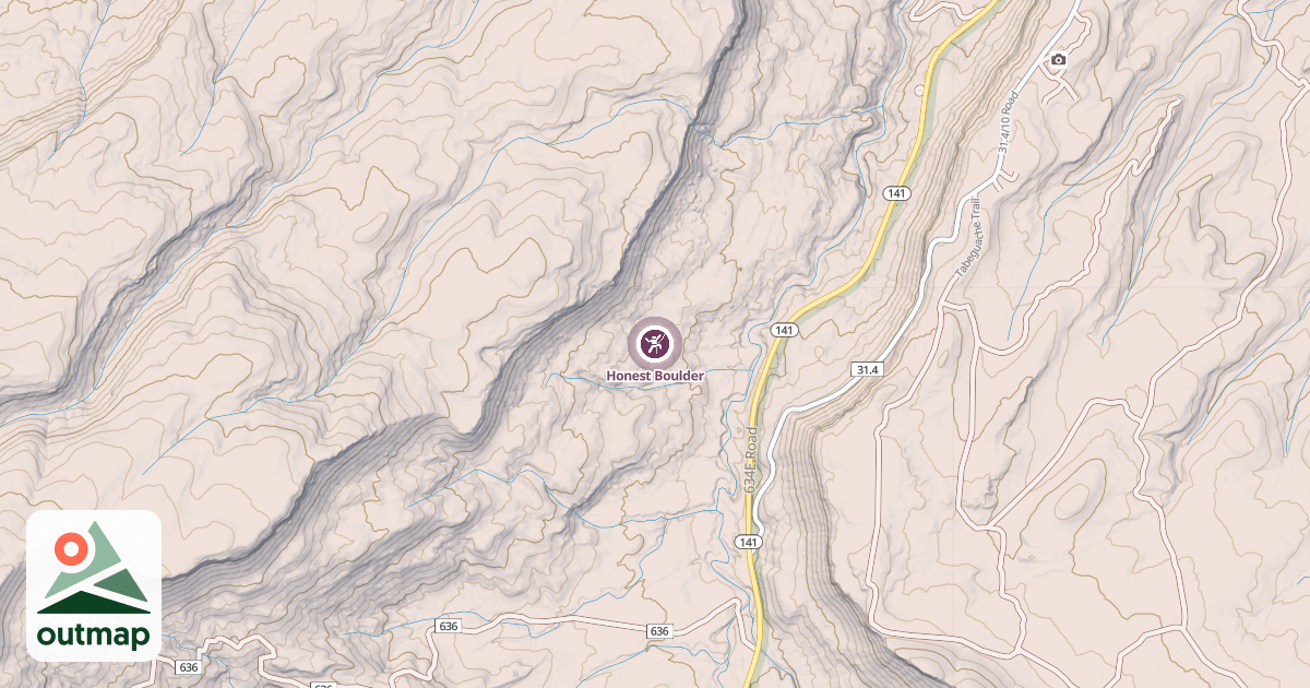 Map of Honest Boulder