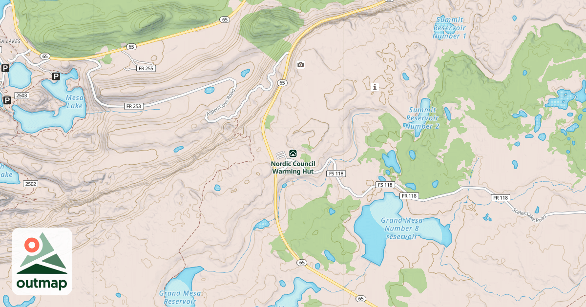 Map of Nordic Council Warming Hut