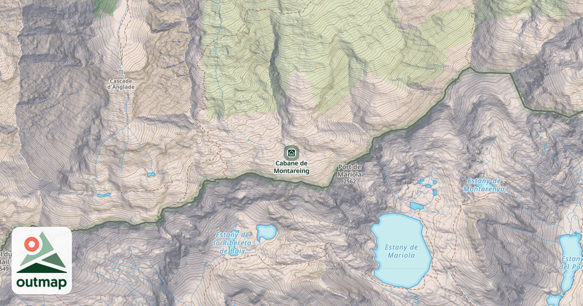 Map of Cabane de Montareing