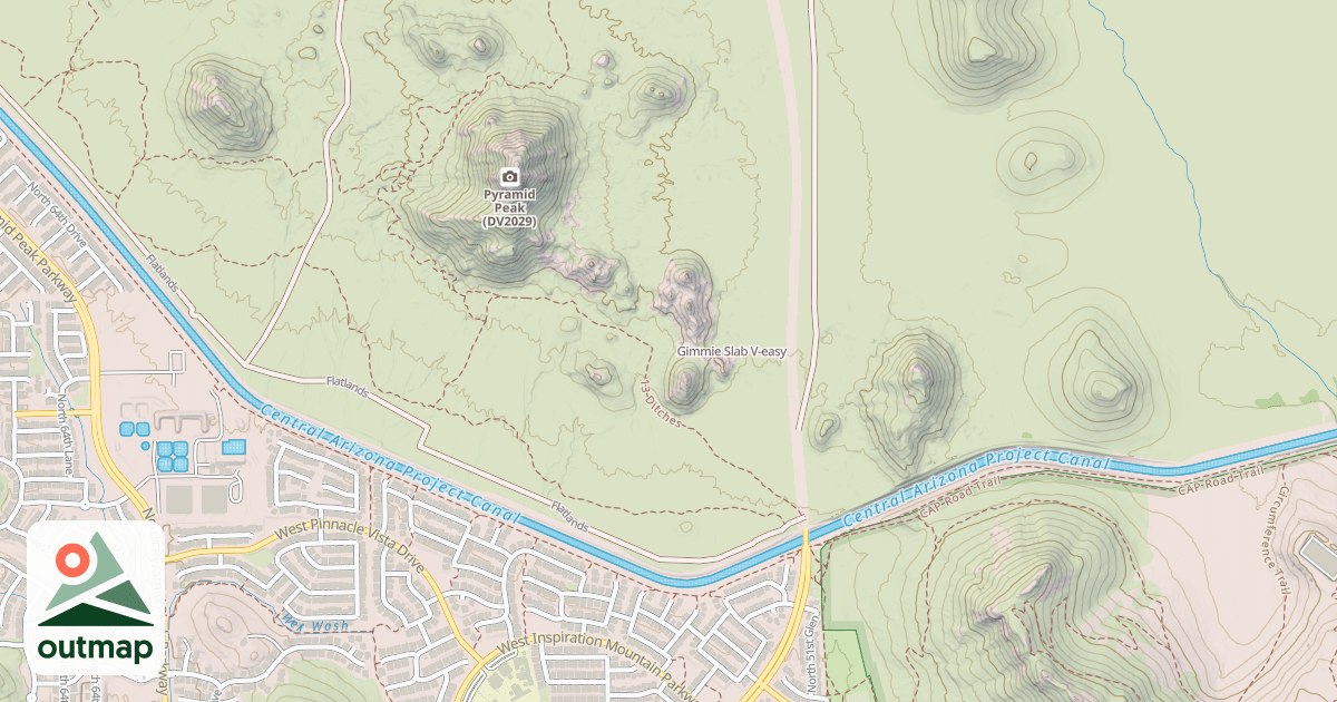 Map of Gimmie Slab