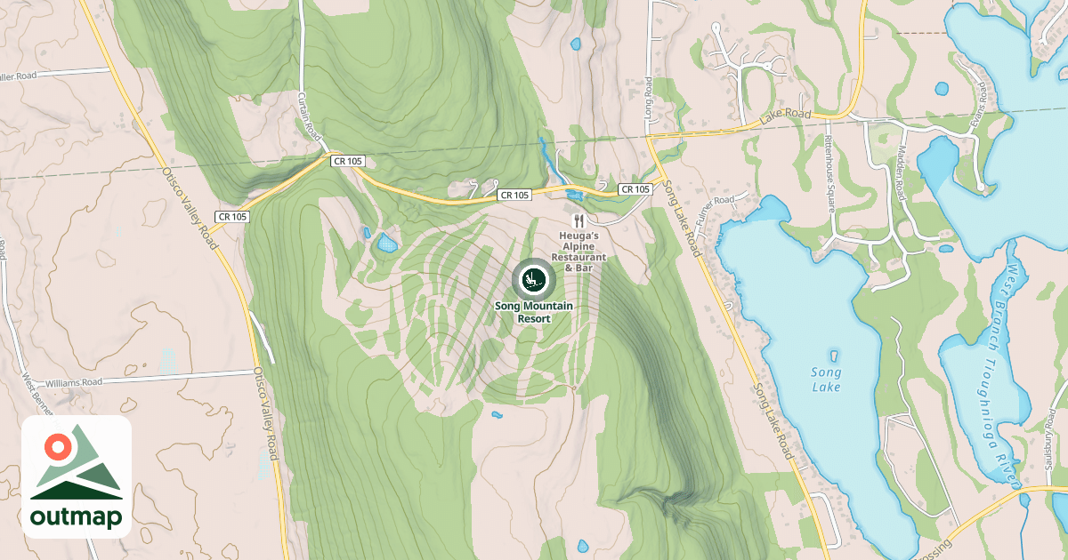 Map of Song Mountain Resort