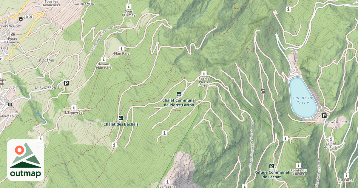 Map of Chalet Communal de Pierre Larron