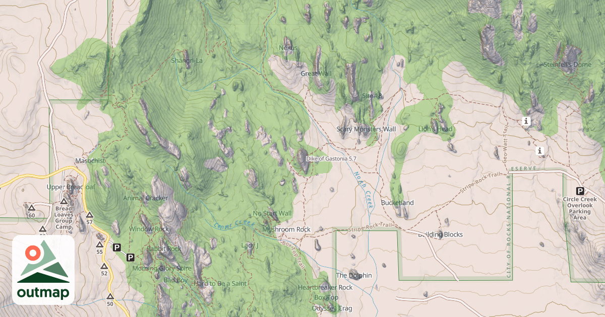 Map of Dike of Gastonia