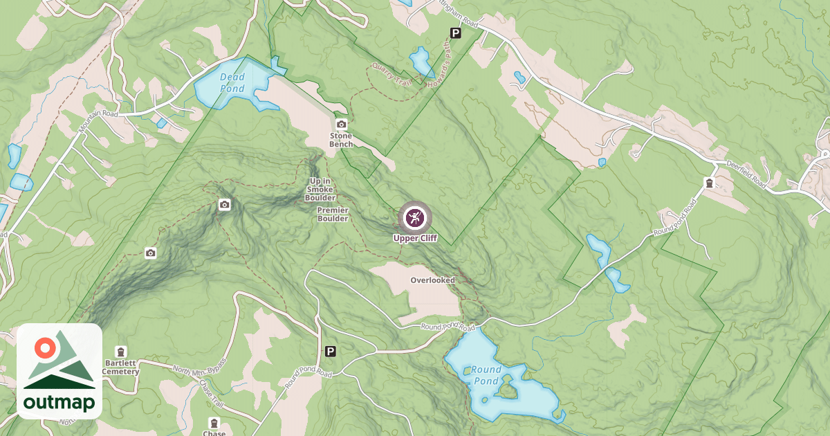 Map of Upper Cliff