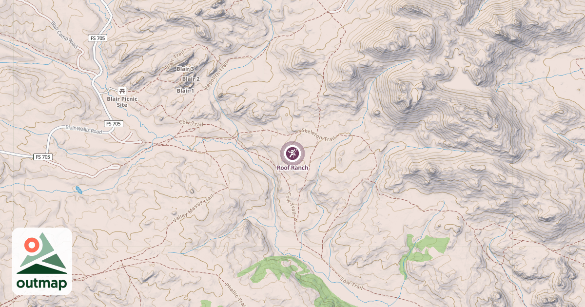 Map of Roof Ranch