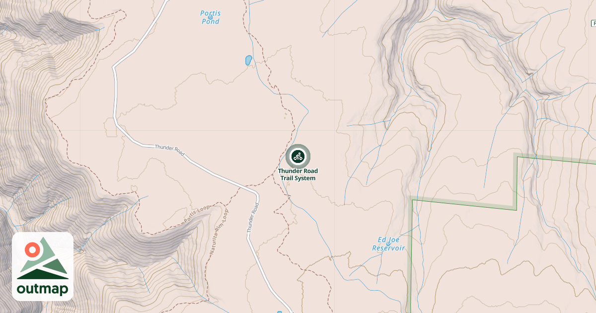 Map of Thunder Road Trail System