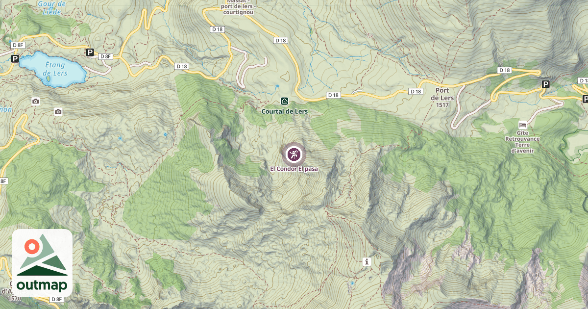 Map of El Condor El pasa
