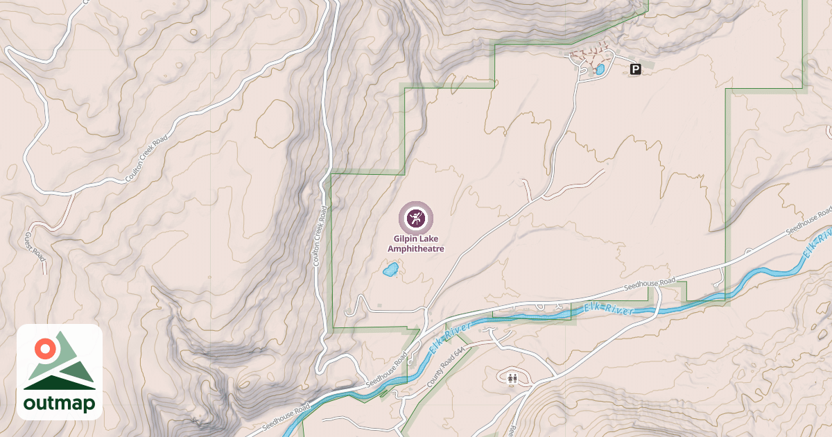 Map of Gilpin Lake Amphitheatre