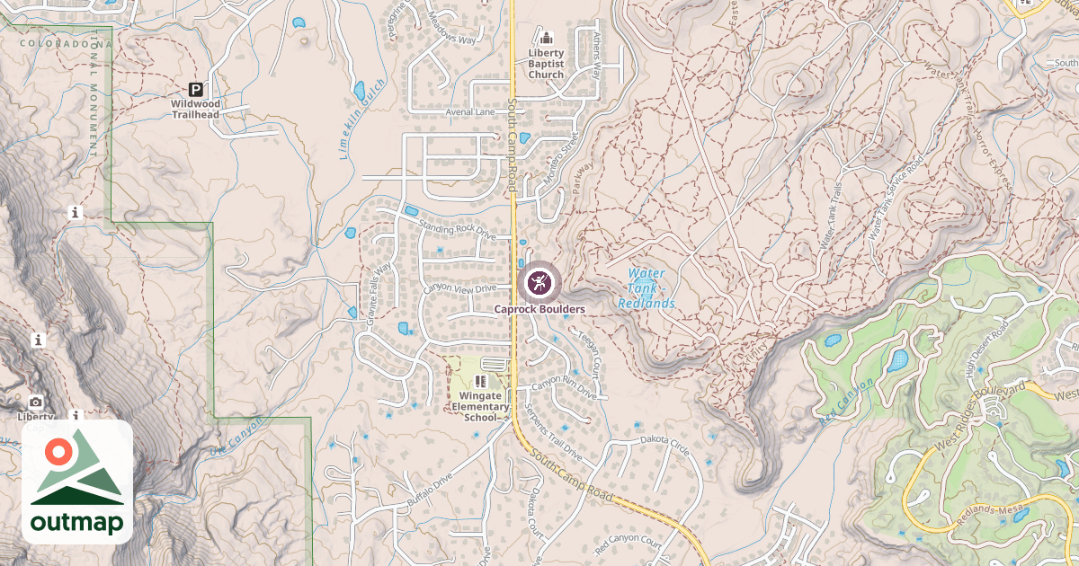 Map of Caprock Boulders
