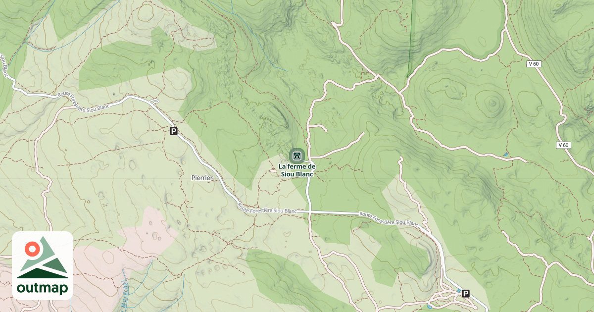 Map of La ferme de Siou Blanc