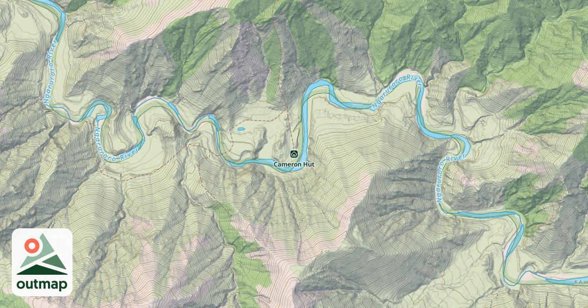 Map of Cameron Hut