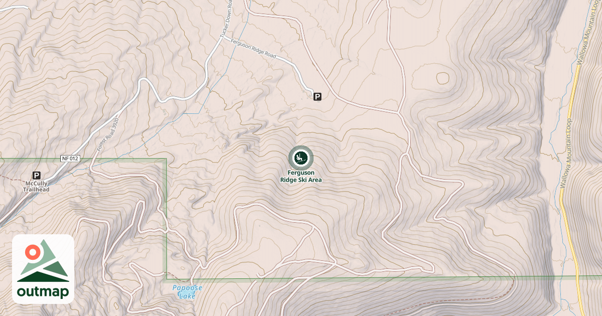 Map of Ferguson Ridge Ski Area