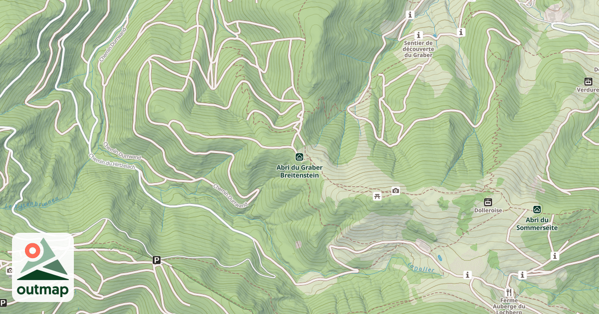 Map of Abri du Graber Breitenstein