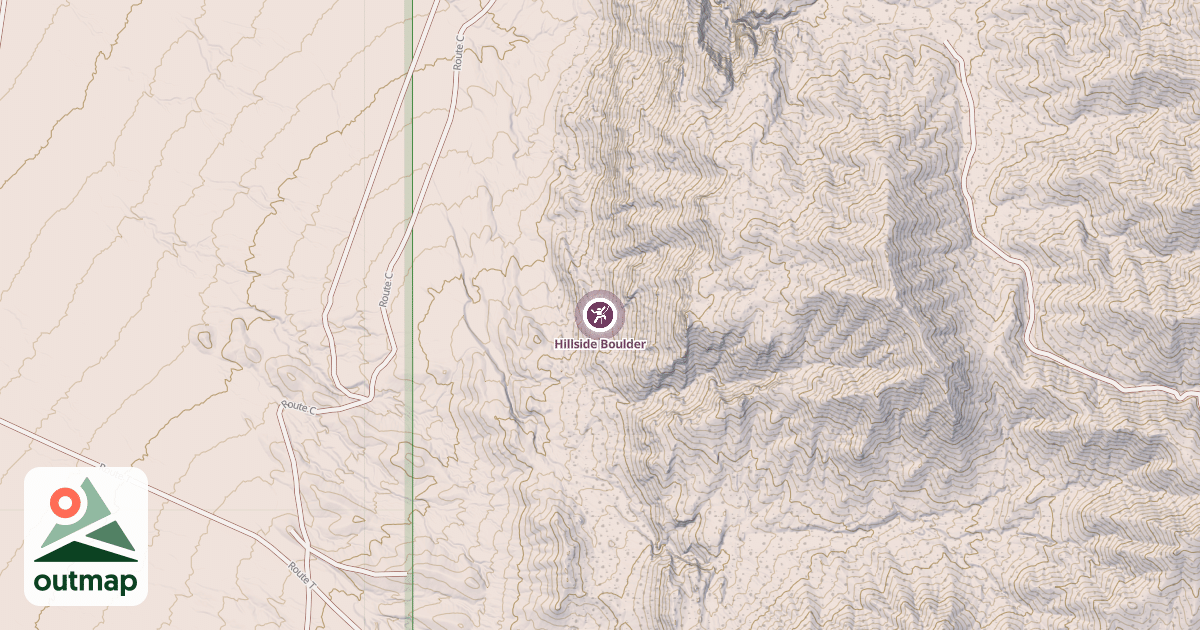 Map of Hillside Boulder