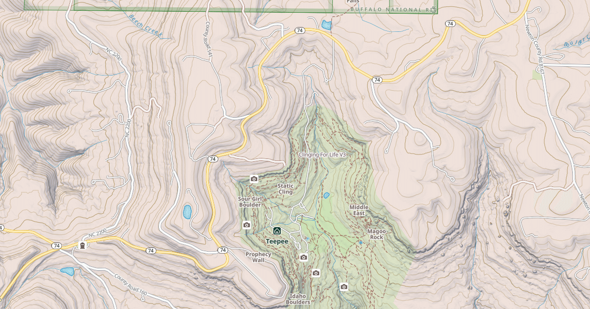 Map preview of Clinging For Life