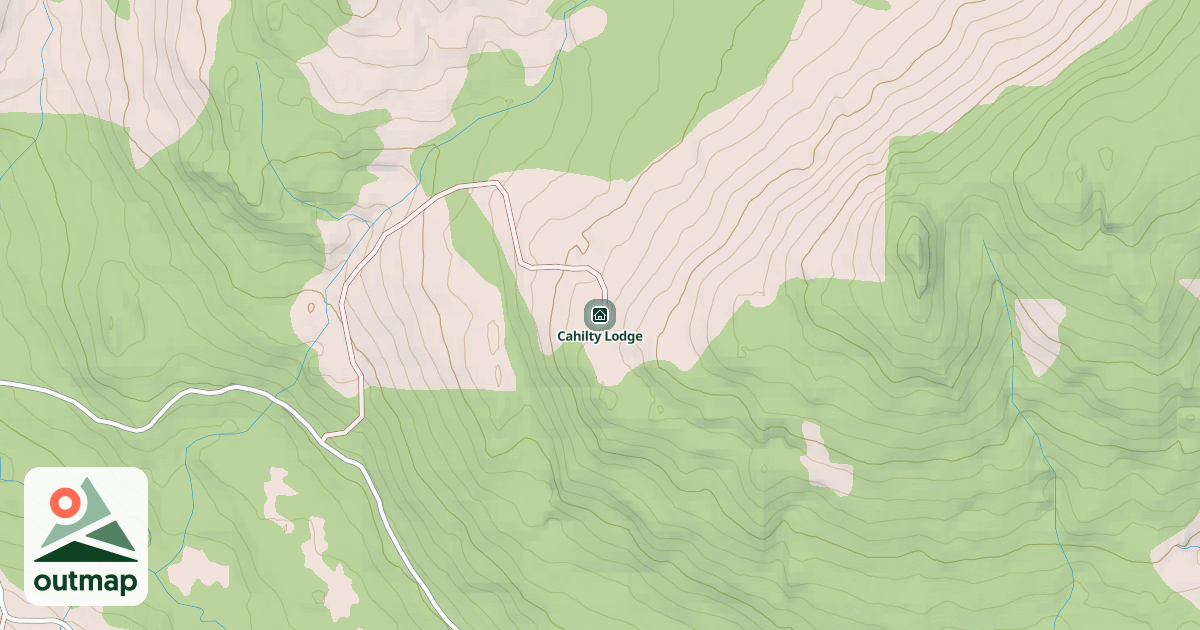 Map of Cahilty Lodge
