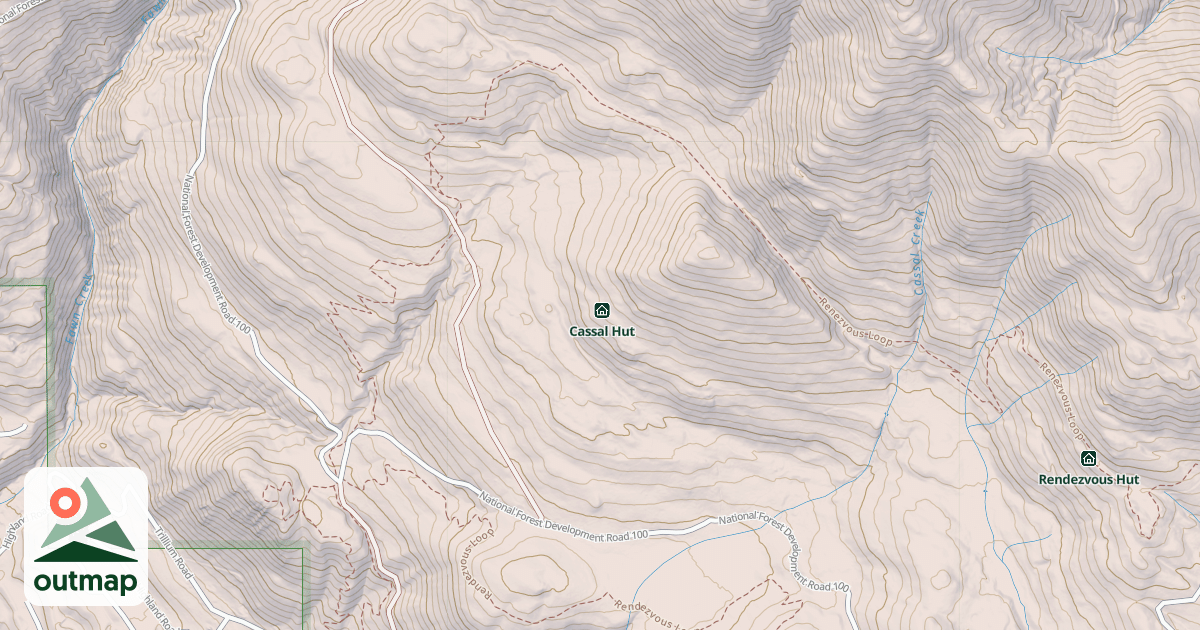 Map of Cassal Hut