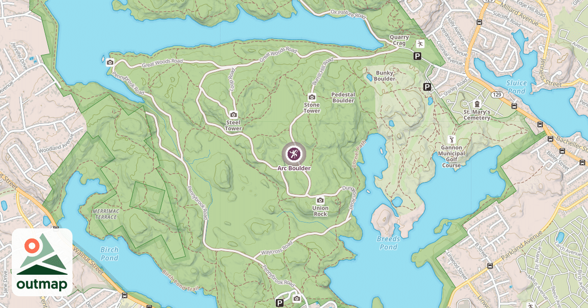 Map of Arc Boulder