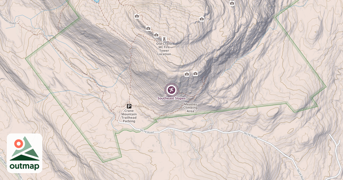 Map of Southeast Slopes