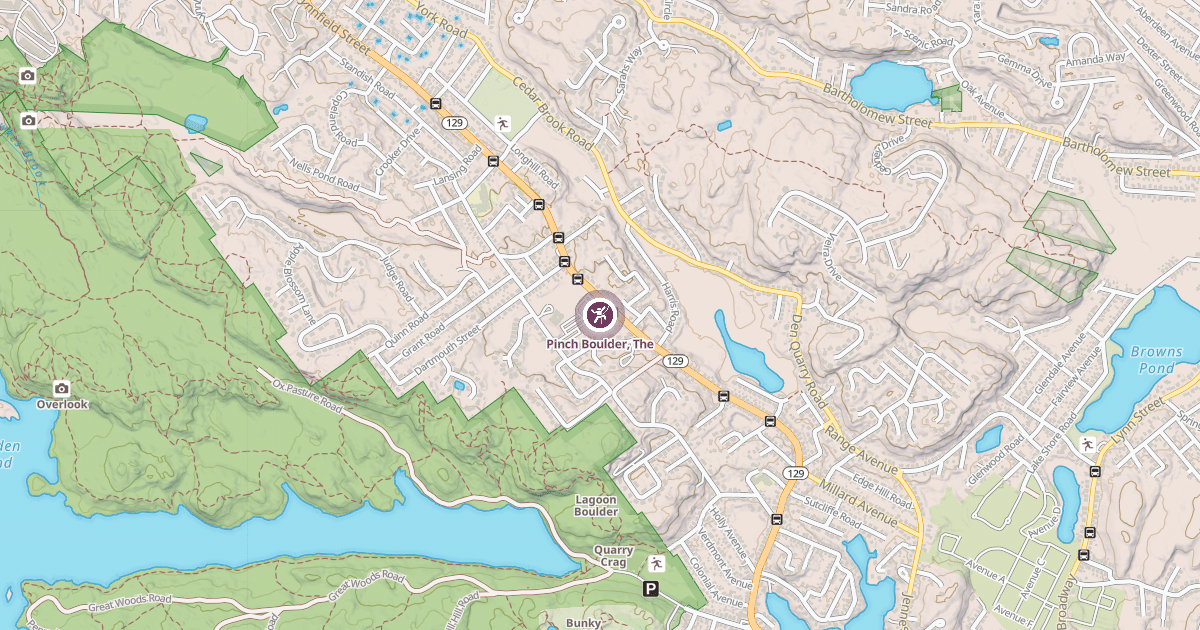 Map preview of Pinch Boulder, The