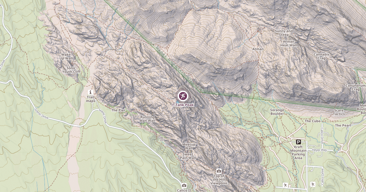 Map preview of f. Tank Peak