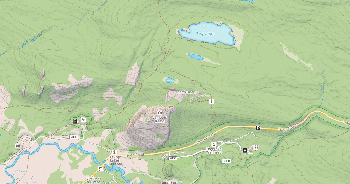 Map preview of North Face