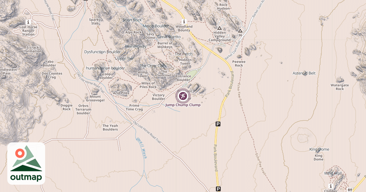 Map of Jump Chump Clump
