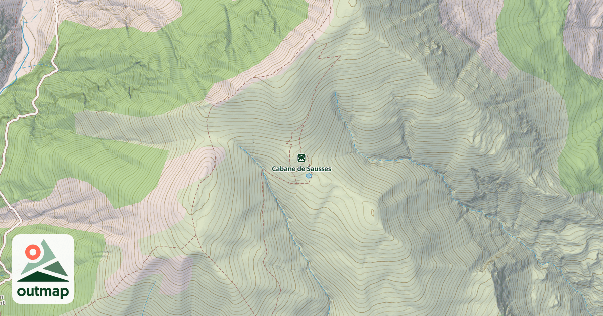 Map of Cabane de Sausses