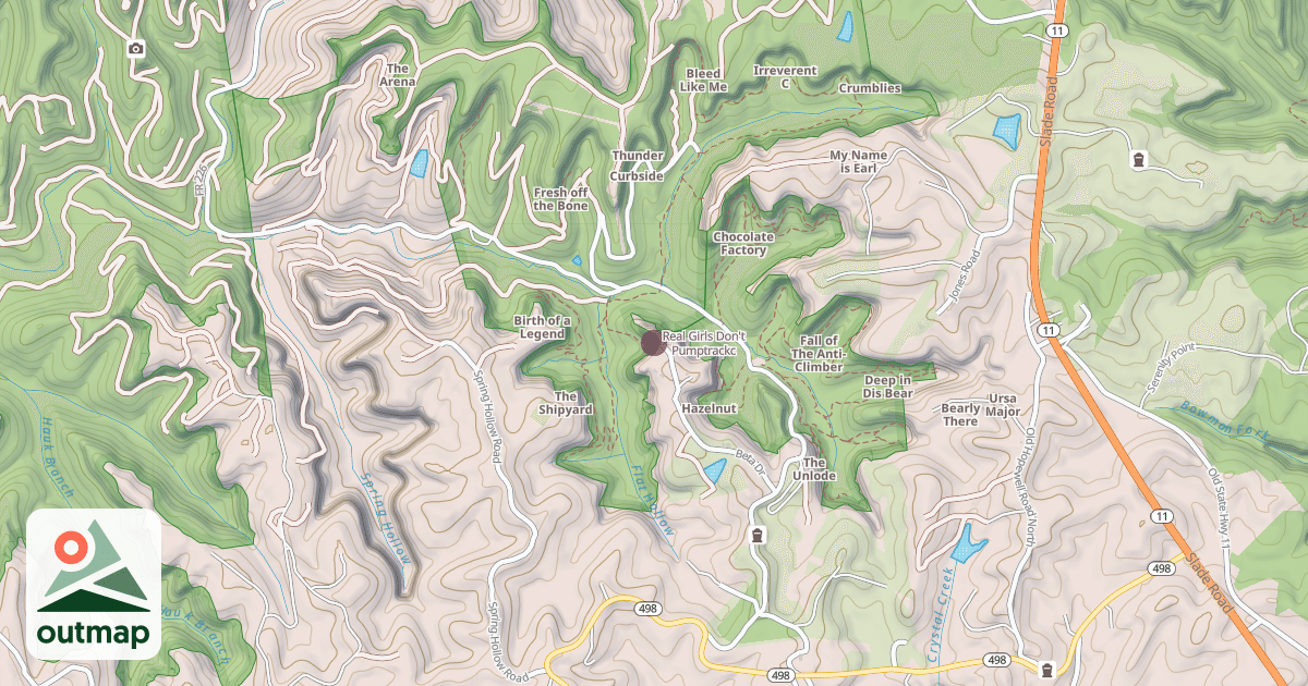 Map of Real Girls Don't Pumptrackc