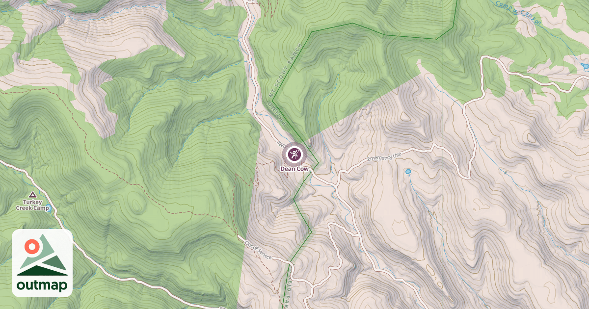 Map of Dean Cow