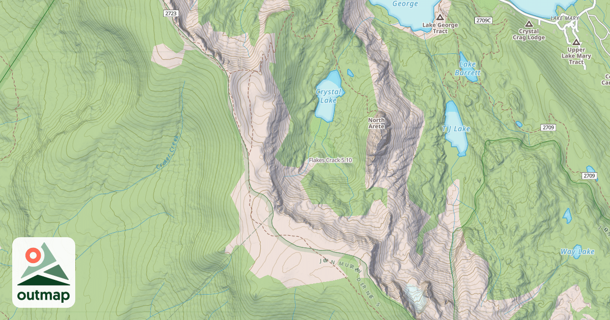 Map of Flakes Crack