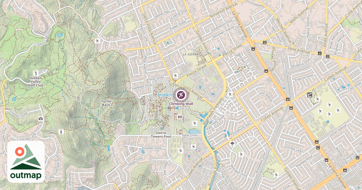 Map of Climbing Wall