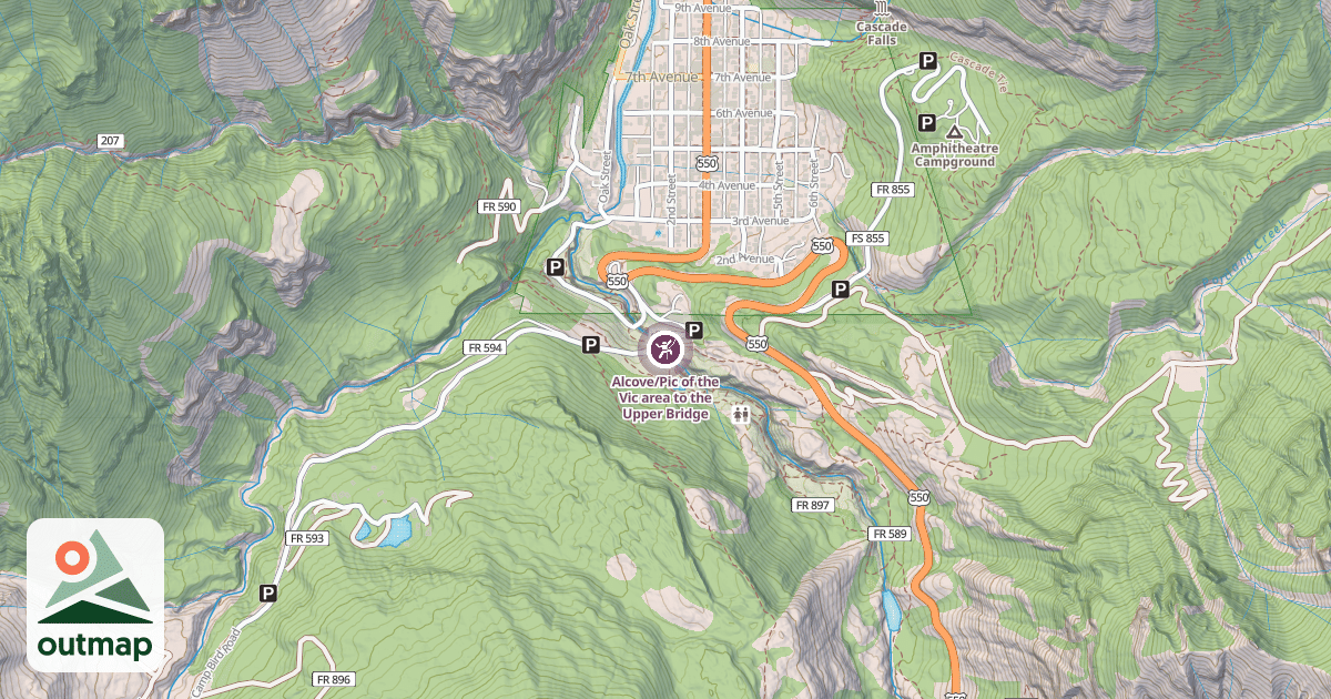 Map of Alcove/Pic of the Vic area to the Upper Bridge