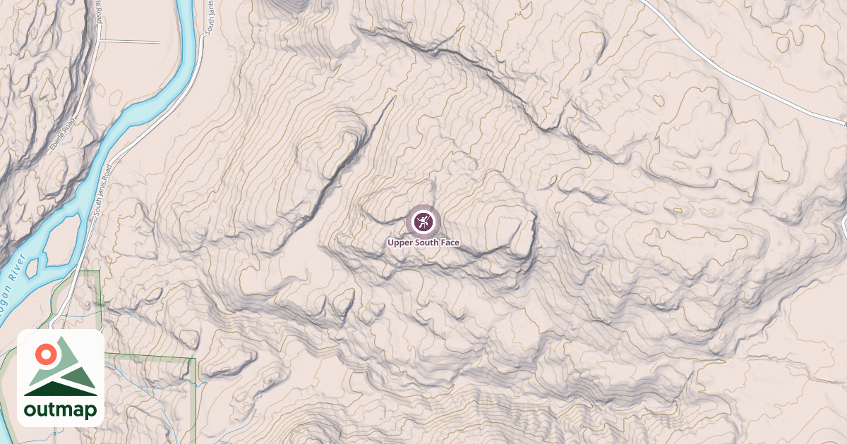 Map of Upper South Face