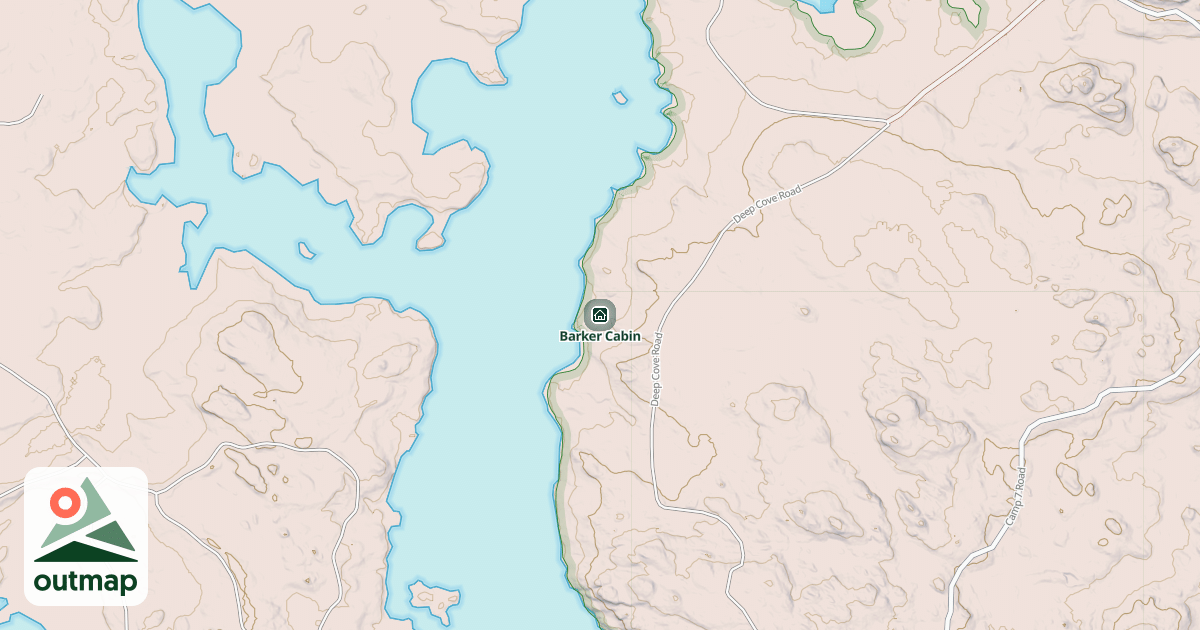 Map of Barker Cabin