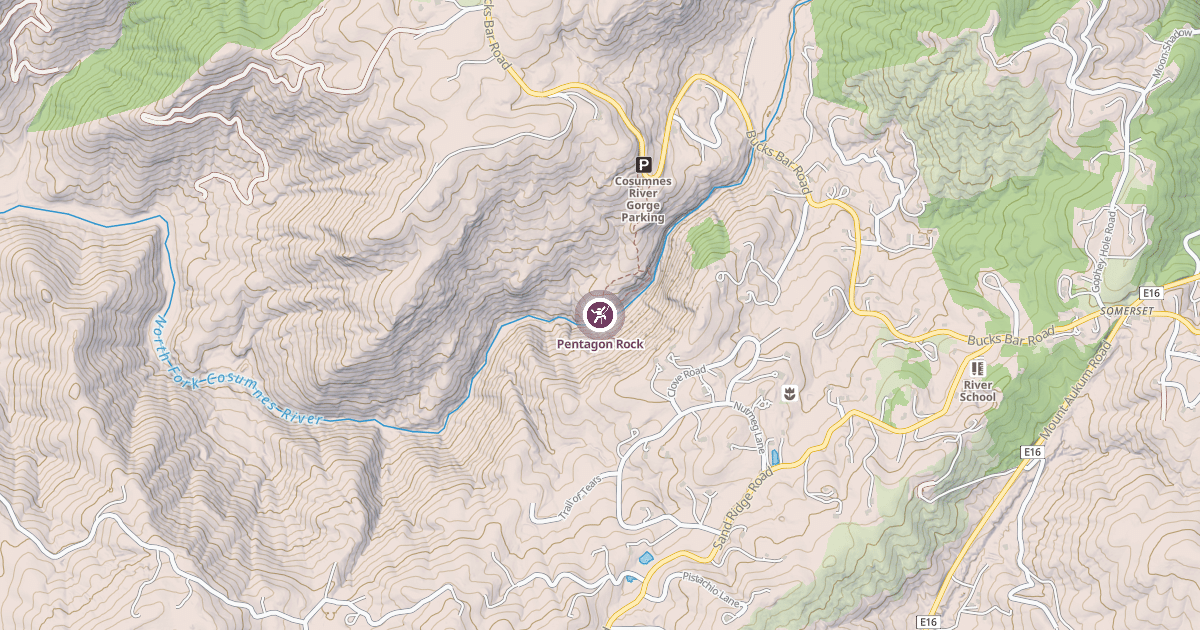 Map preview of Pentagon Rock