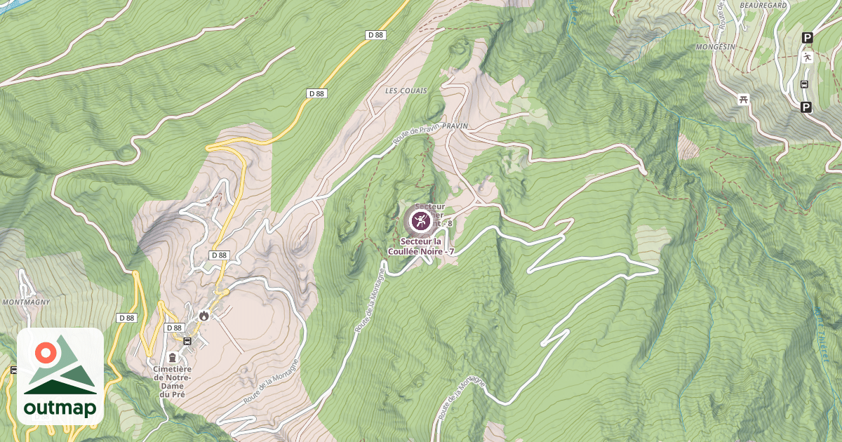 Map of Secteur la Coullée Noire - 7