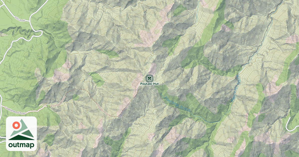 Map of Poutaki Hut
