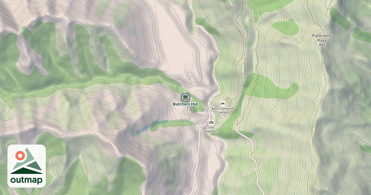 Map of Butchers Hut