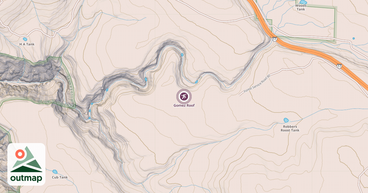 Map of Gomez Roof