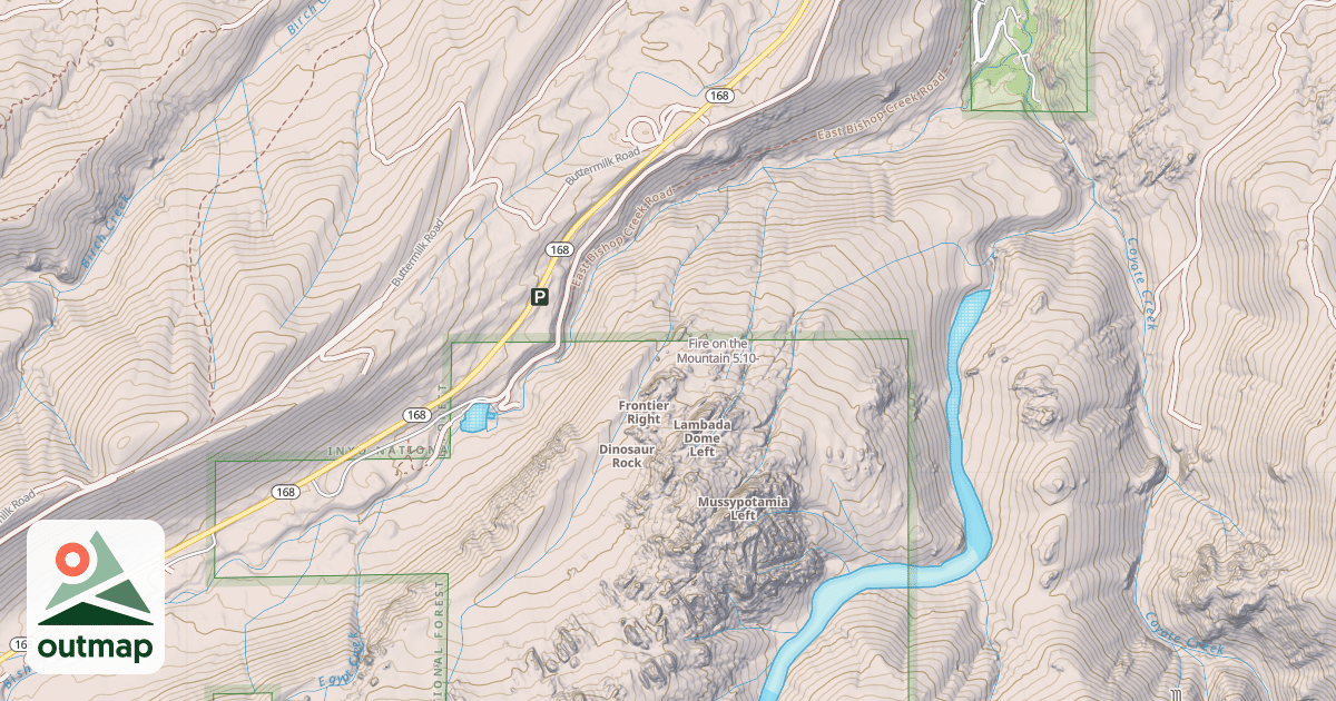 Map of Fire on the Mountain