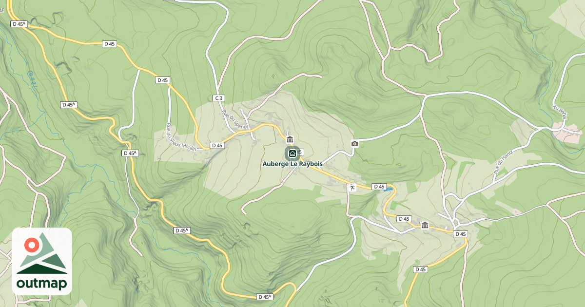 Map of Auberge Le Raybois