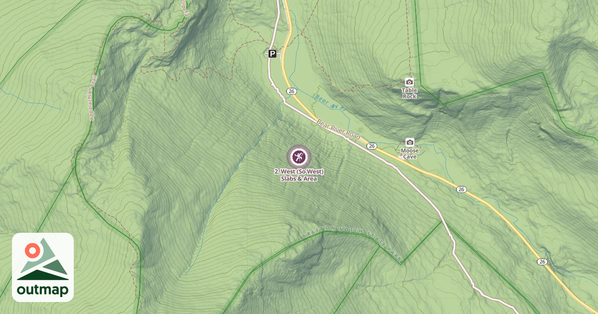 Map of 2. West (So West) Slabs & Area