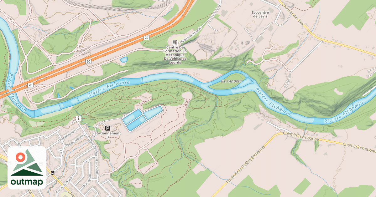 Map of Refuge chauffé en hiver